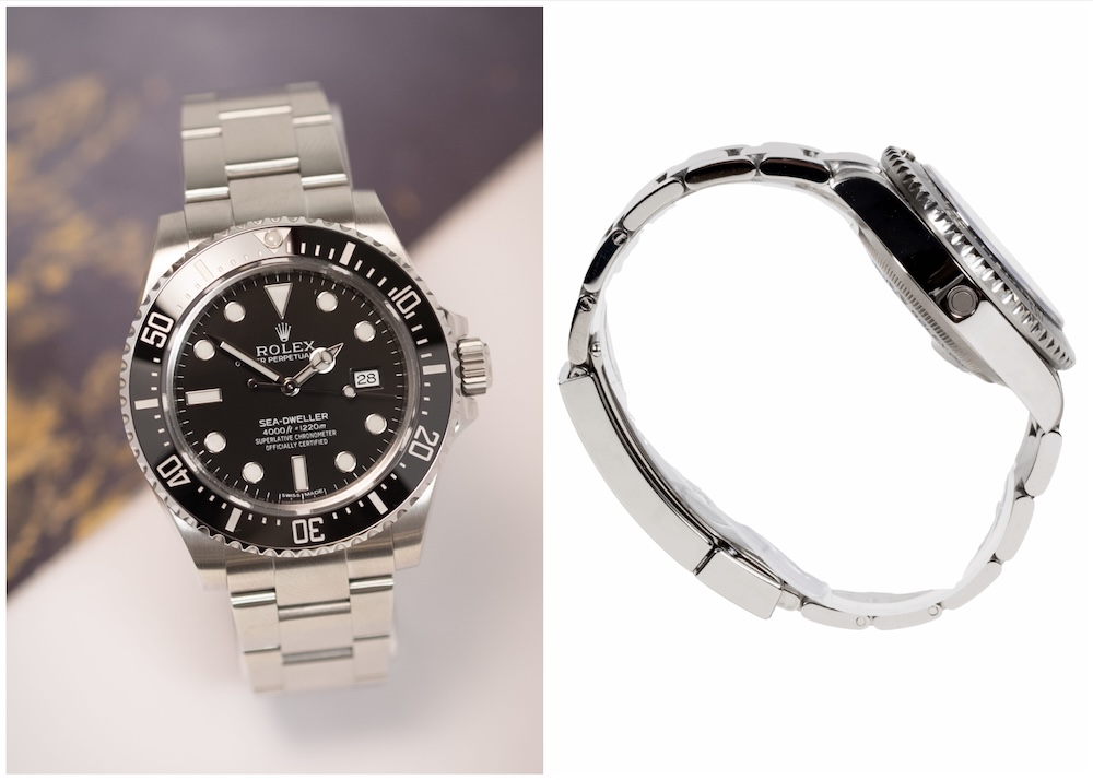Rolex Sea-Dweller 116600 ceramic bezel comparison”