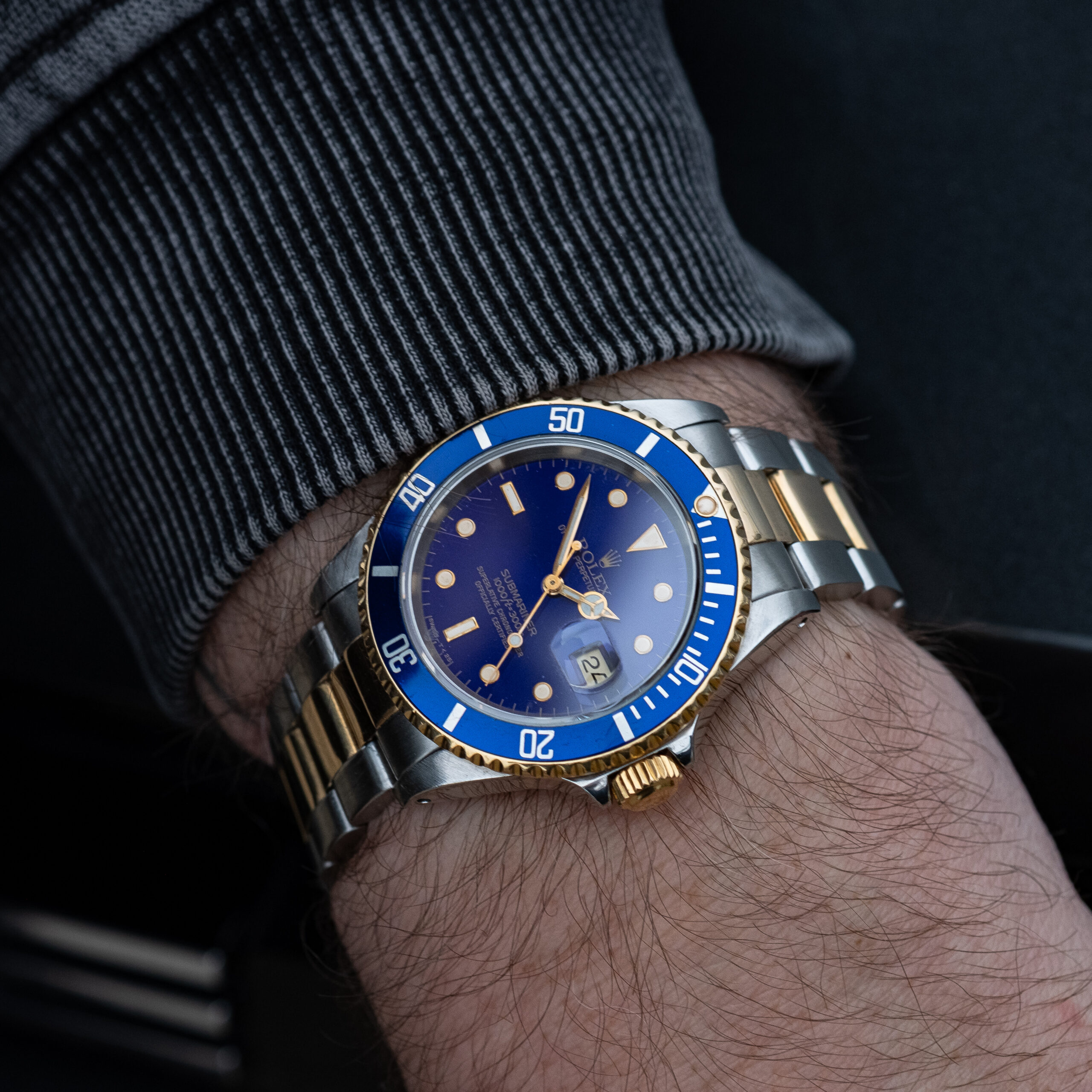 blue dial rolex